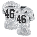 Silnrao D.Lions #46 Jack Campbell Player Arctic Camo Salute to Service Limited Stitched Jerseys