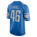 Silnrao D.Lions #46 Jack Campbell Player Blue Game Stitched Jerseys