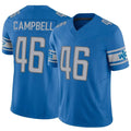 Silnrao D.Lions #46 Jack Campbell Player Blue Vapor F.U.S.E. Limited Stitched Jerseys