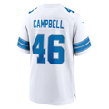 Silnrao D.Lions #46 Jack Campbell White White Game Stitched Jerseys