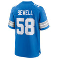Silnrao D.Lions #58 Penei Sewell Blue Game Jersey American Stitched  Jerseys