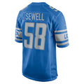 Silnrao D.Lions #58 Penei Sewell Player Blue Game Stitched Jerseys