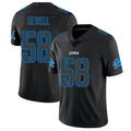 Silnrao D.Lions #58 Penei Sewell Player Limited Black Impact Stitched Jerseys