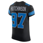 Silnrao D.Lions #97 Aidan Hutchinson Black Alternate Vapor F.U.S.E. Elite Stitched Jerseys