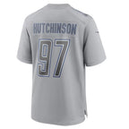 Silnrao D.Lions #97 Aidan Hutchinson Player Grey Atmosphere Fashion Stitched Jerseys