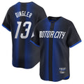Silnrao D.Tigers #13 Dillon Dingler Player Navy City Connect Home Limited Stitched Jerseys