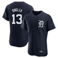 Silnrao D.Tigers #13 Dillon Dingler Player Navy Limited Elite Home Stitched Jerseys