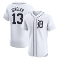 Silnrao D.Tigers #13 Dillon Dingler Player White Limited Elite Home Stitched Jerseys