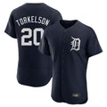 Silnrao D.Tigers #20 Spencer Torkelson Player Navy Limited Elite Home Stitched Jerseys