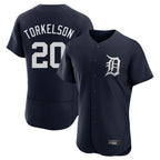 Silnrao D.Tigers #20 Spencer Torkelson Player Navy Limited Elite Home Stitched Jerseys