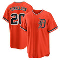 Silnrao D.Tigers #20 Spencer Torkelson Player Orange Home Game Stitched Jerseys