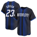 Silnrao D.Tigers #23 Kirk Gibson Player Navy City Connect Home Limited Stitched Jerseys