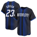 Silnrao D.Tigers #23 Kirk Gibson Player Navy City Connect Home Limited Stitched Jerseys