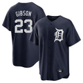 Silnrao D.Tigers #23 Kirk Gibson Player Navy Game Home Stitched Jerseys