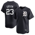 Silnrao D.Tigers #23 Kirk Gibson Player Navy Home Limited Game Stitched Jerseys