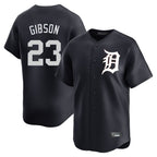 Silnrao D.Tigers #23 Kirk Gibson Player Navy Home Limited Game Stitched Jerseys