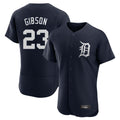 Silnrao D.Tigers #23 Kirk Gibson Player Navy Limited Elite Home Stitched Jerseys