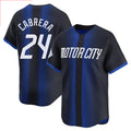 Silnrao D.Tigers #24 Miguel Cabrera Player Navy City Connect Home Limited Stitched Jerseys