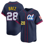 Silnrao  D.Tigers #28 Javier B¨¢ez Player Navy Limited American League All-Star Edition Stitched Jerseys