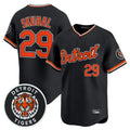 Silnrao  D.Tigers #29 Tarik Skubal Player Black Limited Home Stitched Jerseys