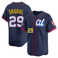 Silnrao  D.Tigers #29 Tarik Skubal Player Navy Limited American League All-Star Edition Stitched Jerseys