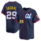 Silnrao  D.Tigers #29 Tarik Skubal Player Navy Limited American League All-Star Edition Stitched Jerseys