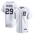 Silnrao  D.Tigers #29 Tarik Skubal Player White Home Limited Stitched Jerseys