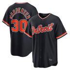 Silnrao  D.Tigers #30 Kerry Carpenter Player Navy Home Game Stitched Jerseys