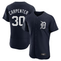 Silnrao  D.Tigers #30 Kerry Carpenter Player Navy Limited Elite Home Stitched Jerseys