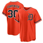Silnrao  D.Tigers #30 Kerry Carpenter Player Orange Home Game Stitched Jerseys