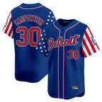 Silnrao  D.Tigers #30 Kerry Carpenter Player Royal Independence Day Vapor Premier Limited Stitched Jerseys