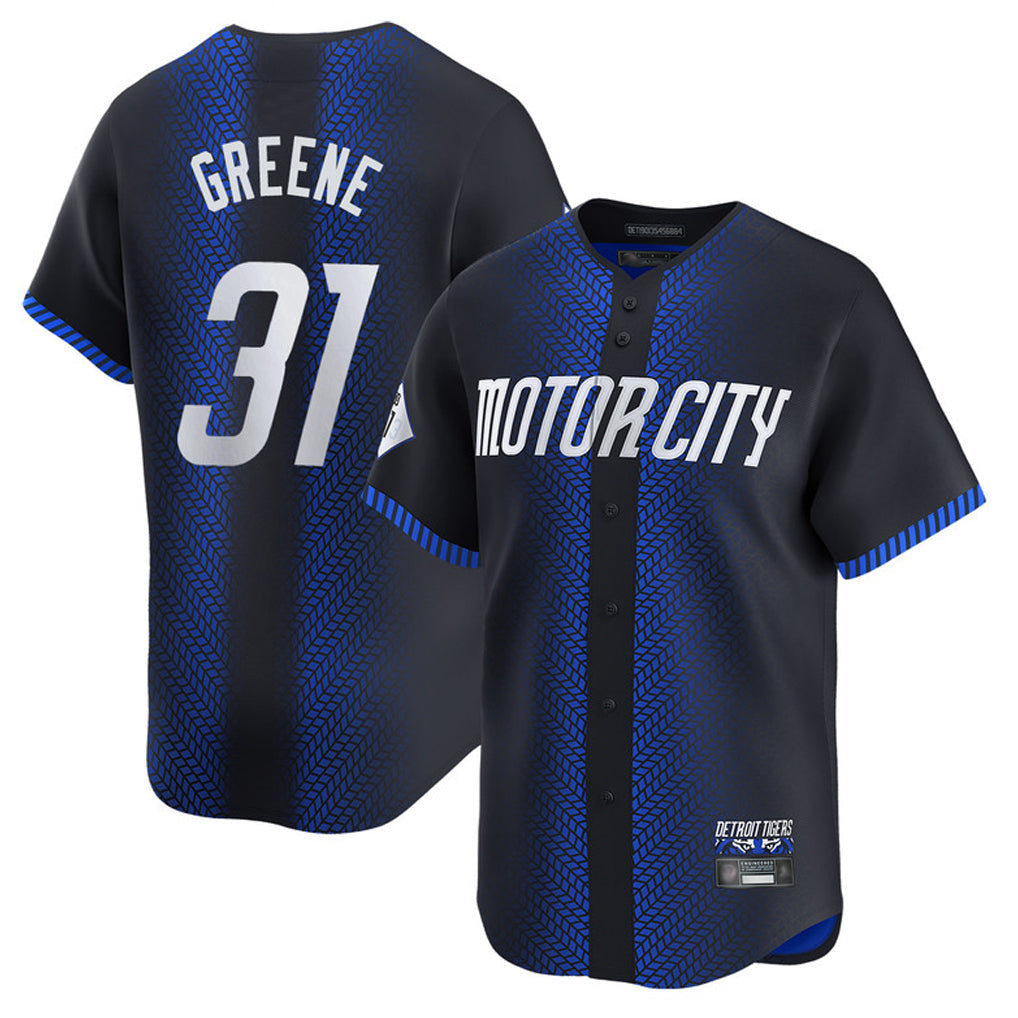 Silnrao D.Tigers #31 Riley Greene Player Navy City Connect Home Limited Stitched Jerseys