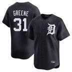 Silnrao D.Tigers #31 Riley Greene Player Navy Home Limited Game Stitched Jerseys