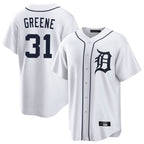 Silnrao D.Tigers #31 Riley Greene Player White Home Game Stitched Jerseys