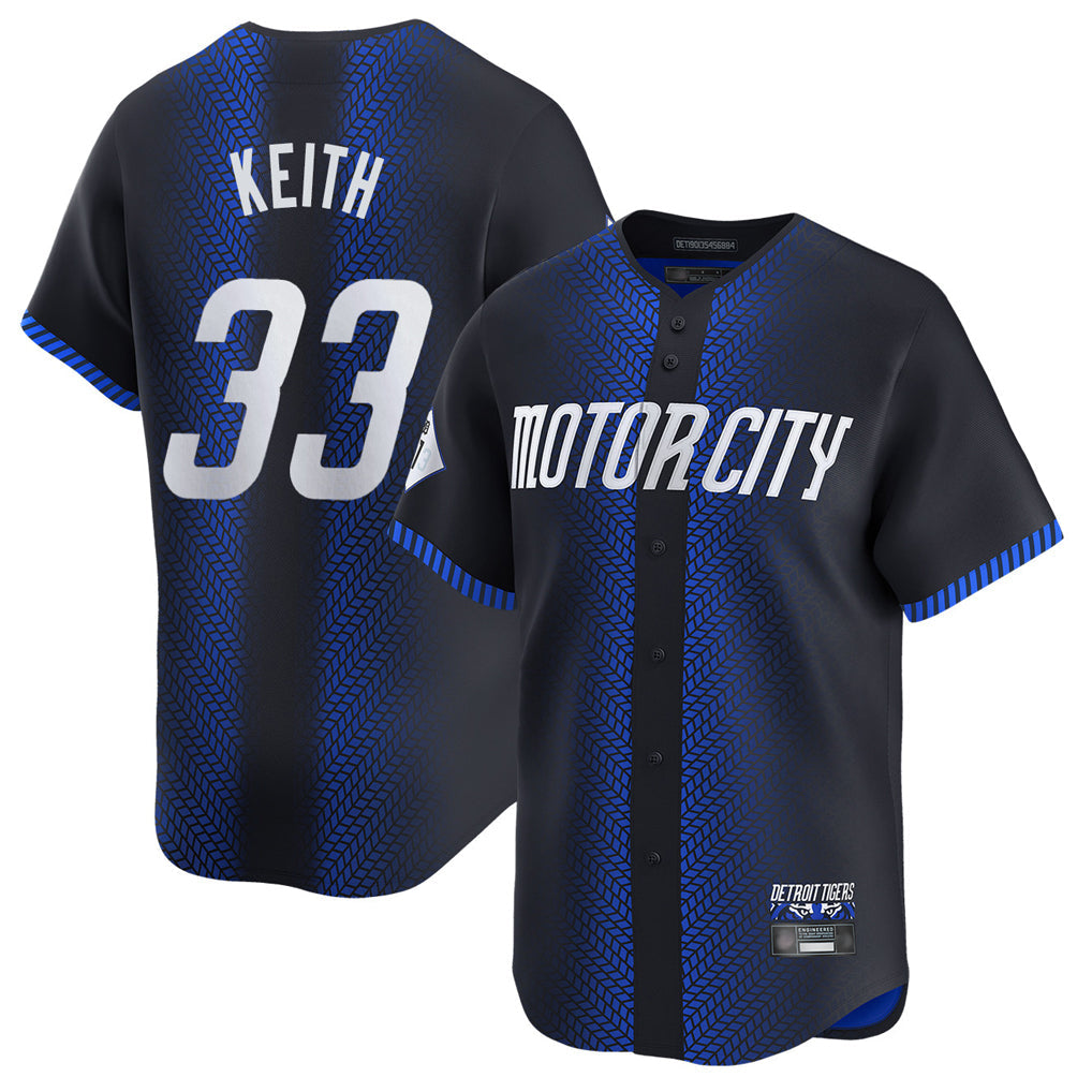 Silnrao D.Tigers #33 Colt Keith Player Navy City Connect Home Limited Stitched Jerseys
