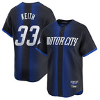 Silnrao D.Tigers #33 Colt Keith Player Navy City Connect Home Limited Stitched Jerseys