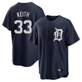 Silnrao D.Tigers #33 Colt Keith Player Navy Game Home Stitched Jerseys