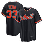 Silnrao D.Tigers #33 Colt Keith Player Navy Home Game Stitched Jerseys