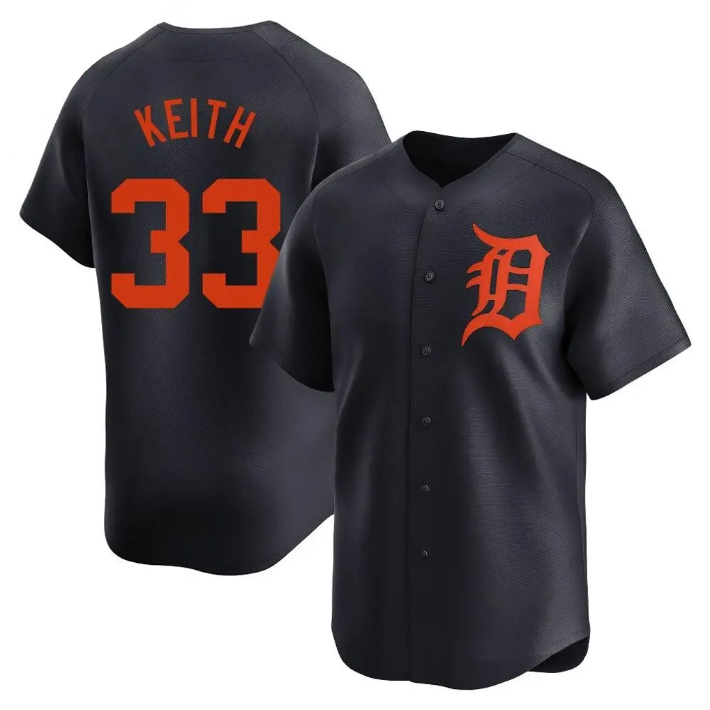 Silnrao D.Tigers #33 Colt Keith Player Navy Home Limited Stitched Jerseys