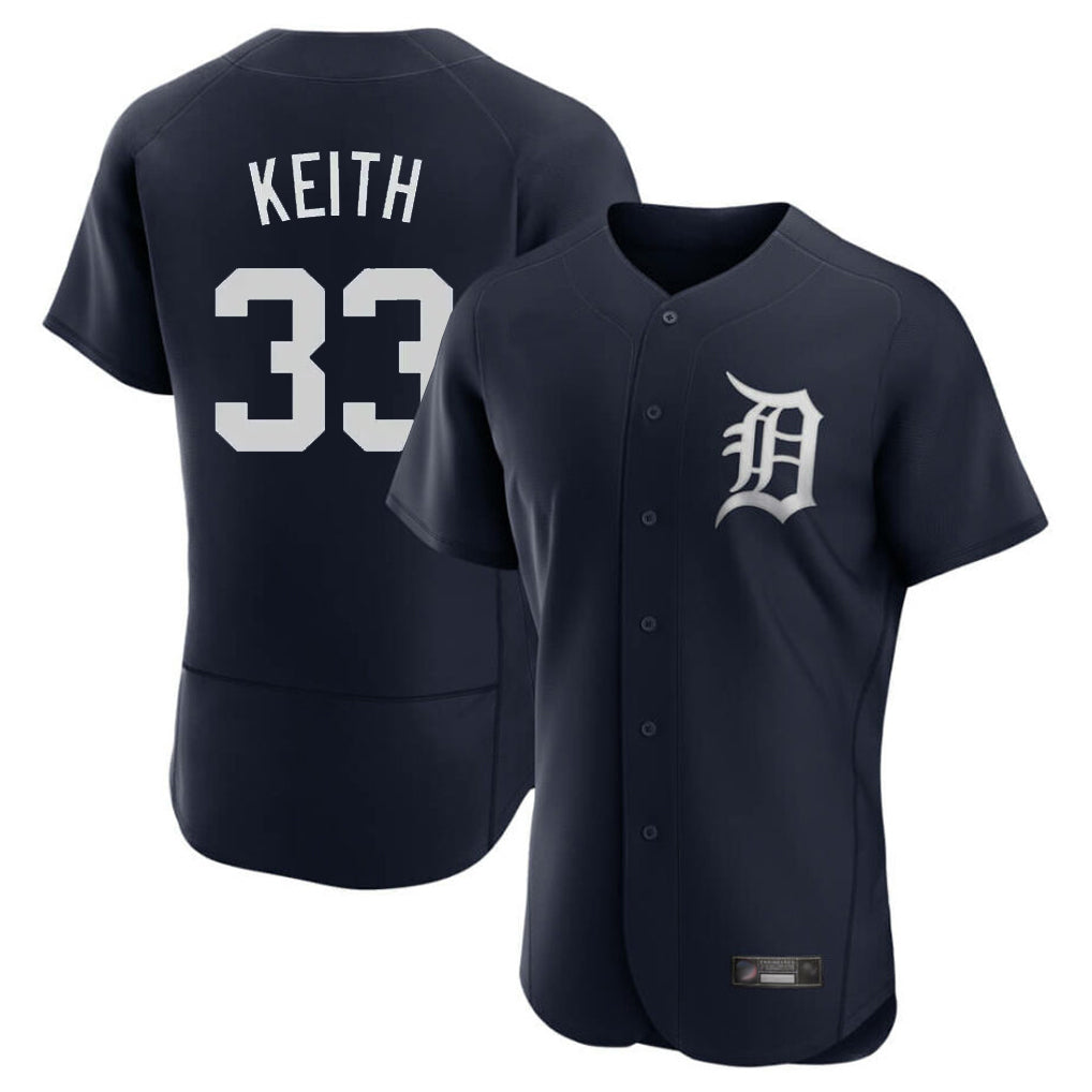 Silnrao D.Tigers #33 Colt Keith Player Navy Limited Elite Home Stitched Jerseys