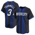 Silnrao D.Tigers #3 Alan Trammell Player Navy City Connect Home Limited Stitched Jerseys