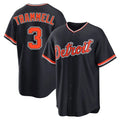 Silnrao D.Tigers #3 Alan Trammell Player Navy Home Game Stitched Jerseys