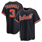 Silnrao D.Tigers #3 Alan Trammell Player Navy Home Game Stitched Jerseys