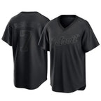 Silnrao D.Tigers #7 Kevin McGonigle Player Black T-shirt Home Game Stitched Jerseys
