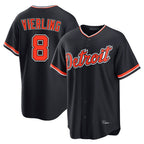 Silnrao D.Tigers #8 Matt Vierling Player Navy Home Game Stitched Jerseys