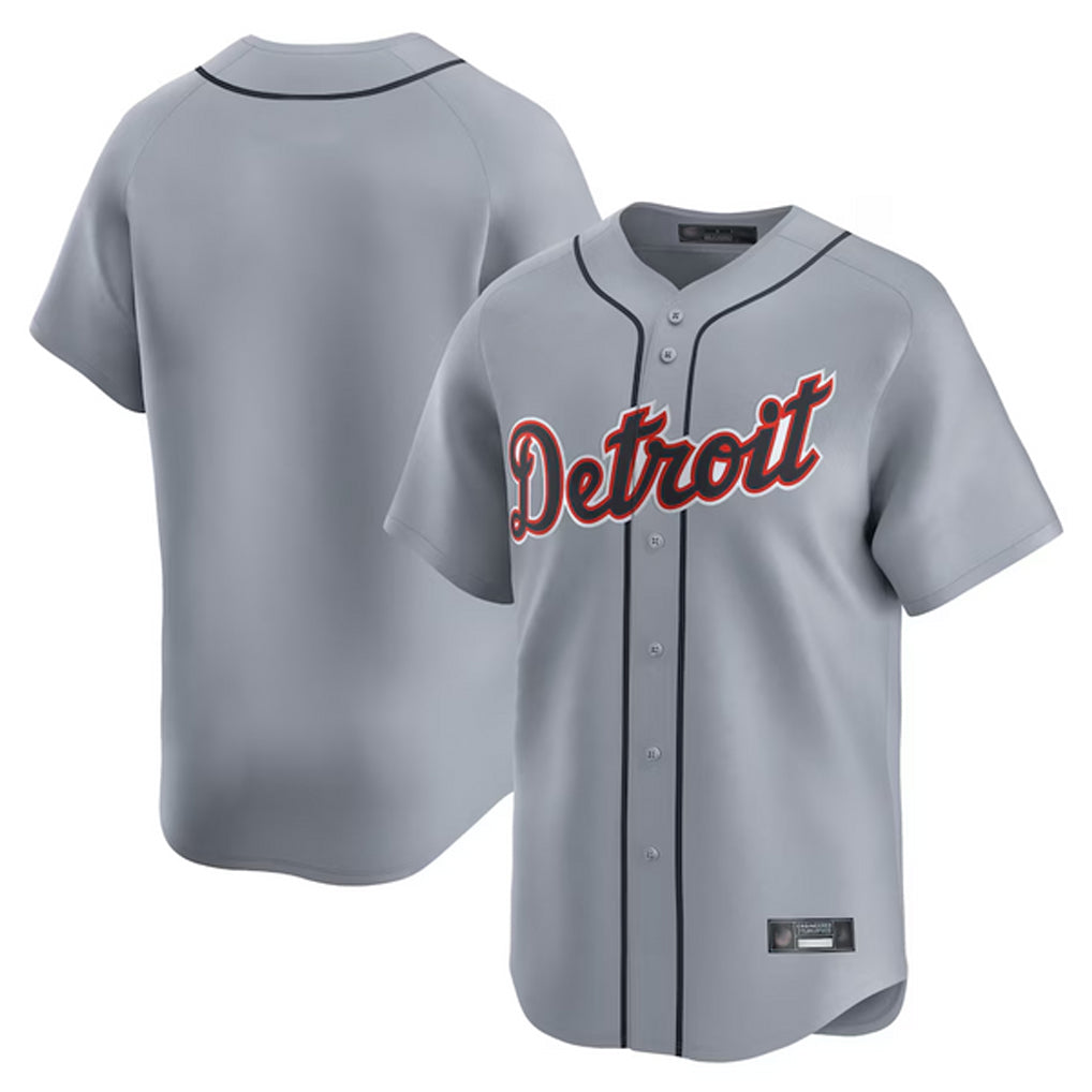 Silnrao D.Tigers ## Tigers Blank Player Gray Home Limited Stitched Jerseys