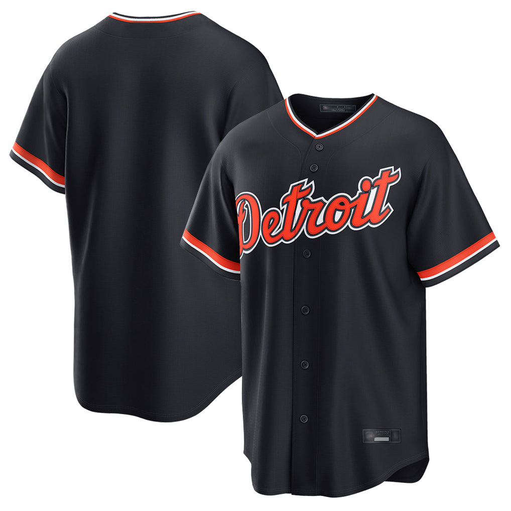 Silnrao D.Tigers ## Tigers Blank Player Navy Home Game Stitched Jerseys