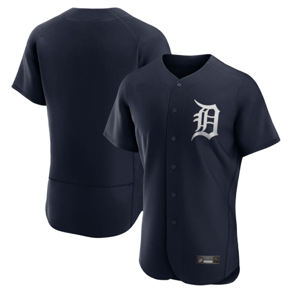 Silnrao D.Tigers ## Tigers Blank Player Navy Home Limited Elite Stitched Jerseys