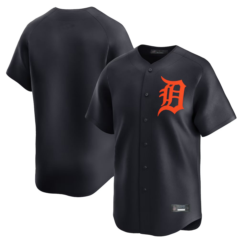 Silnrao D.Tigers ## Tigers Blank Player Navy Home Limited Stitched Jerseys