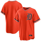 Silnrao D.Tigers ## Tigers Blank Player Orange Home Game Stitched Jerseys